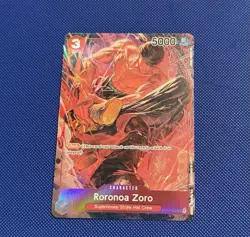 One Piece Roronoa Zoro *PRE-ERRATA* Parallel - Romance Dawn OP01-025 Holo Wheel - Image 1