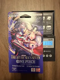 ⚖One Piece OP-14 The Azure Sea’s Seven Sleeved Booster Pack Heavy 37.75g 🔥🔥 - Image 1
