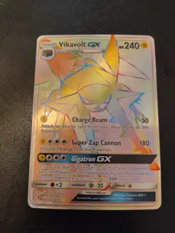 Vikavolt GX 152/145 - Pokemon Guardians Rising Sun & Moon Secret Rare Card NM - Image 1