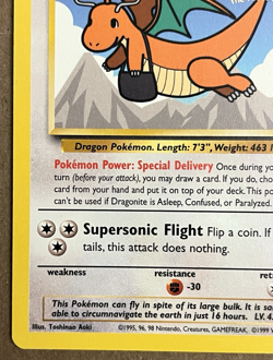 Dragonite Kids WB Black Star Promo Card Vintage Pokemon TCG WOTC Light Play - Image 5