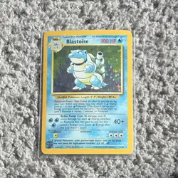 Blastoise 2/102 Base Set Holo Rare 100 HP Pokemon TCG Card English 1999 - Image 1