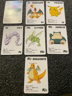 1998 KFC Pokemon Mini Cards Set Complete Lot Of 7 out of sealed box - Image 1
