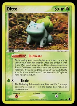 Pokemon Card - Ditto (Bulbasaur) Delta Species 36/113 Uncommon - Image 1