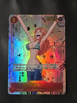 ONE PIECE CARD GAME OP01-016 Nami Manga Japanese PRB The Best Manga Rare - Image 1