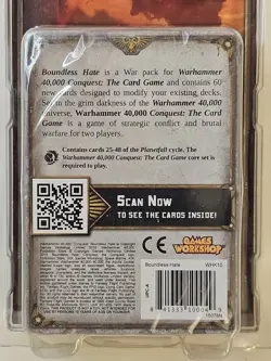 WARHAMMER 40K CONQUEST THE CARD GAME BOUNDLESS HATE WARPACK - Image 3