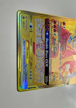 Pokemon TCG Reshiram & Charizard GX SM247 Tag Team Promo Card NM Condition - Image 2