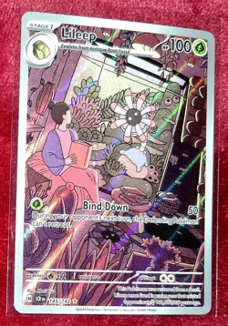 Lileep 145/142 Stellar Crown Illustration Rare IR Scarlet & Violet Pokemon Card - Image 3