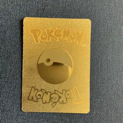 Pokemon Reshiram & Charizard GX GOLD CARD 217/214 Gold Fan Art 2019 - Image 2