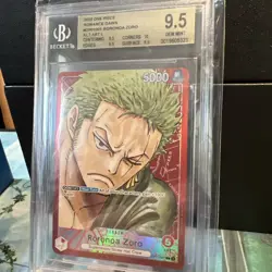 Roronoa Zoro Alt Art Parallel Card BGS 9.5 One Piece Romance Dawn OP01 English - Image 1