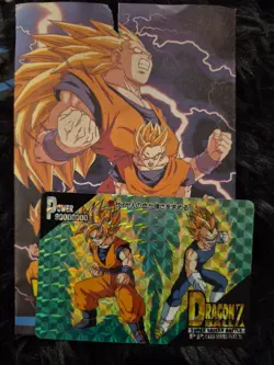 Dragon Ball Z Amada PP Card Goku Vegeta Pseudo Angle Prism 1271 - Image 1