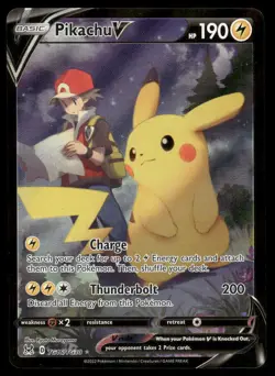 🔥 Pokemon Cards Pikachu V TG16/TG30 Lost Origin Trainer Gallery Holo Rare V - Image 1