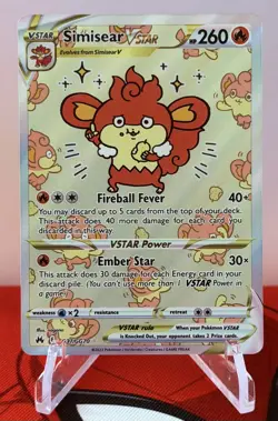 Pokemon Cards Simisear VSTAR GG37/GG70 Crown Zenith Galarian Gallery Holo - Image 1