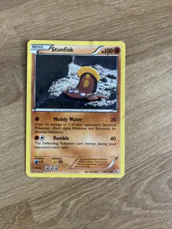 Stunfisk 83/113 MINT/NM Pokemon Cards Legendary Treasures Reverse Holo Rare - Image 1