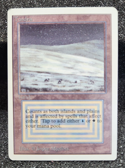 MTG Magic the Gathering Tundra Unlimited - Dual Land, Amazing Condition - Image 1