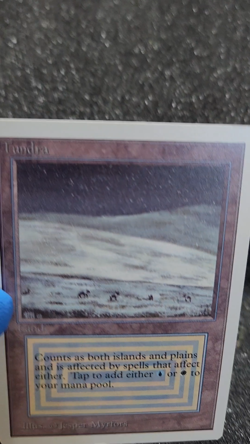 MTG Magic the Gathering Tundra Unlimited - Dual Land, Amazing Condition - Image 2