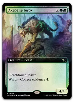 Axebane Ferox (Extended Art) #409 (Foil) (NM) Murders Karlov Manor MKM Magic MTG - Image 1