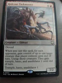 MTG Hideous Taskmaster Commander: Modern Horizons 3 0057 Regular Rare - Image 1