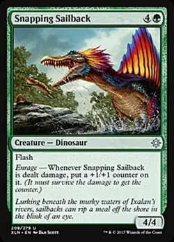 Snapping Sailback Ixalan Light Play MTG Magic DNA GAMES - Image 1