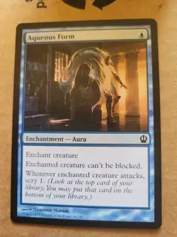 MTG Magic the Gathering Aqueous Form (39/260) Theros Aura LP Blue BULK DISCOUNT - Image 1