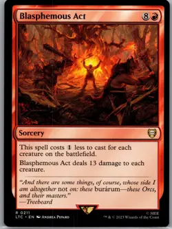 Blasphemous Act R Commander: The Lord of the Rings: Tales of Middle-earth 211 NM - Image 1