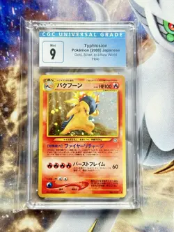 CGC 9 Typhlosion 157 Neo Genesis Japanese Holo Rare Pokemon Card - Image 1