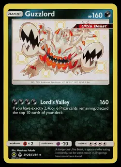 Pokemon Card - Guzzlord Hidden Fates SV26/SV94 Shiny Holo Rare - Image 1