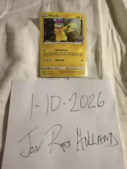 Pokemon Tcg Pikachu holding Present SWSH234 Pokemon Go - Image 2