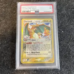 2006 Pokemon EX Crystal Guardians Charizard Reverse Holo 4/100 PSA 1 - Image 1