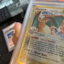 2006 Pokemon EX Crystal Guardians Charizard Reverse Holo 4/100 PSA 1 - Image 3