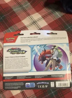 Pokemon TCG SV09: Journey Together 3-Pack Blister (Scrafty Promo) FACTORY SEALED - Image 2