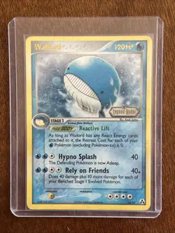 Pokemon TCG Wailord 14/92 Legend Maker Stamped Rare Holo 2006 - Image 1