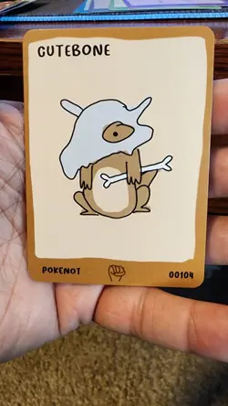Pokenots Dysfunctional Passholder 151 #00104 Cutebone cubone parody pokemon - Image 1