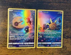 Lunatone GG11/GG70 & Solrock GG15/GG70 Crown Zenith Full Art Holo NM Pokemon TCG - Image 2