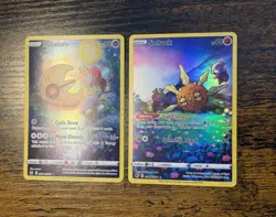 Lunatone GG11/GG70 & Solrock GG15/GG70 Crown Zenith Full Art Holo NM Pokemon TCG - Image 3