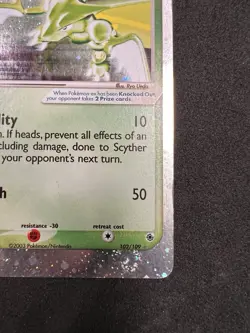 Scyther ex 102/109 SWIRL Ultra Rare - Pokemon Ruby and Sapphire Vintage LP - Image 4