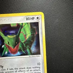 2004 Pokemon TCG Rayquaza 3/17 Rare Holo POP Series 1 LP Vintage - Image 3