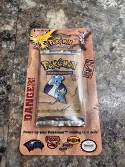 Pokemon TCG Fossil Booster Pack Lapras Art Sealed 1999 Wizards of the Coast - Image 2