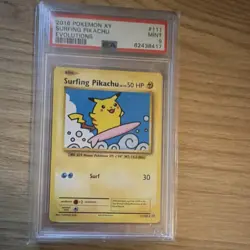 Pokemon TCG Surfing Pikachu Evolutions 111/108 Secret Rare Regular PSA 9 2016 - Image 1