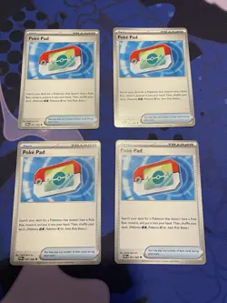 Poke Pad 081/088 Pokemon TCG ME: Perfect Order x4 Trainer Common Play Set - Image 1
