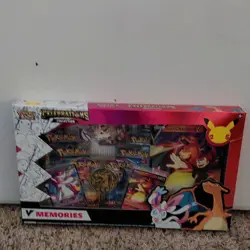 Pokemon Celebrations V Memories Box Charizard Sylveon 25th Anniversary Gamestop - Image 1