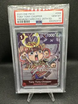 One Piece TCG - Tony Tony.Chopper - 25th Edition Collection - ST01-006 - PSA 10 - Image 1
