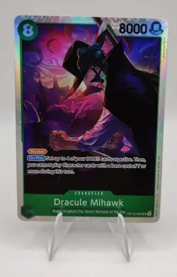 One Piece EN OP12-030 Dracule Mihawk SR - Image 1
