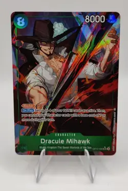 One Piece EN OP12-030 Dracule Mihawk Alt Art SR - Image 1