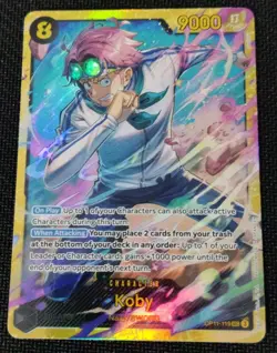 One Piece EN OP11-119 Koby SEC Alt Art NM-MT - Image 1