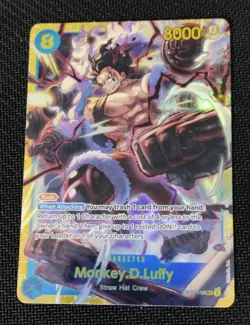 One Piece EN OP11-118 Monkey .D. Luffy SEC Alt Art NM-MT - Image 1