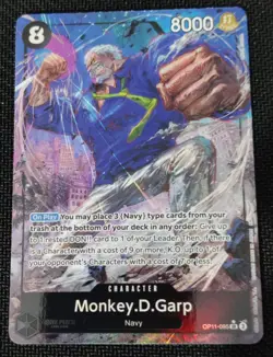 One Piece EN OP11-095 Monkey .D. Garp SR Alt Art NM-MT - Image 1