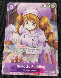 One Piece EN OP08-067 Charlotte Pudding R Alt Art NM-MT - Image 1