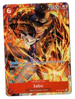 One Piece EN OP05-007 Sabo SR NM-MT - Image 1