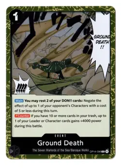 One Piece EN OP14-096 Ground Death R NM-MT - Image 1