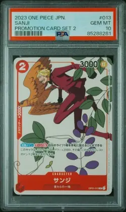 One piece JPN Sanji OP01-013 R PSA GEM MT 10 - Image 1
